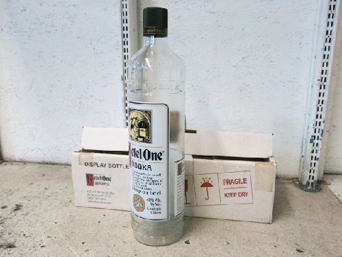 KETEL ONE VODKA 6-LITER GLASS DISPLAY BOTTLE, 23&#034;-HEIGHT, VINTAGE