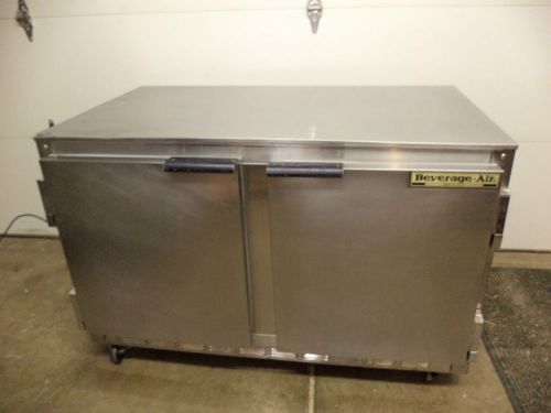 Beverage air 48&#034; under counter refrigerator ucr48 two door nice n cold !! true for sale