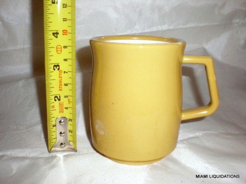Lot of 36 tankard mug  yellow Continental Plastics 8002 retro vintage