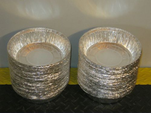 Durablepackaging 7&#034; round aluminum containers (lot of 100) for sale