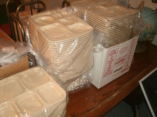 1 Lot of 25 High Quality Cafeteria Trays (5 Compartments)!