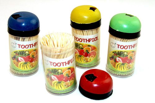 Toothpick Holders With Thootpicks Set of 4