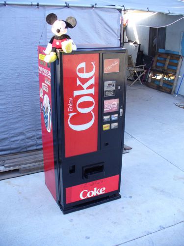 SMALLER SIZE COCA COLA-SODA VENDING MACHINE-only 5 1&#039;2 ft high --ships next day