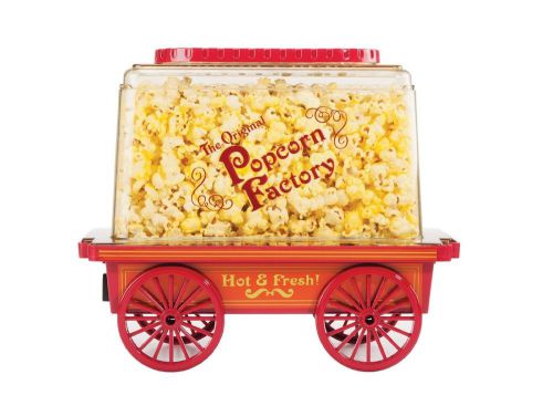 Brentwood vintage style wagon popcorn maker red pc-481 for sale
