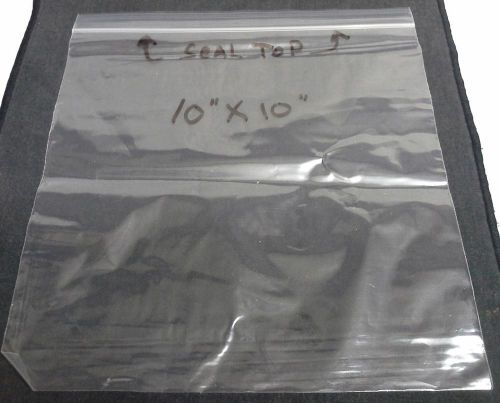 10&#034; by 10&#034; Reclosable  Clear Zip Lock / Seal Top Poly Bags 100 Pcs