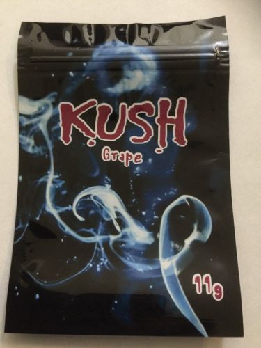 100 Kush Grape 11g EMPTY** mylar ziplock bags (good for crafts jewelry)