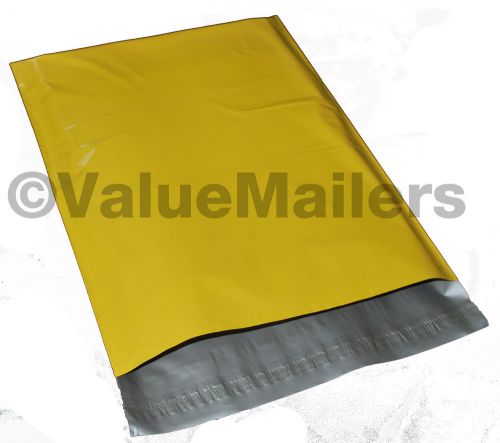 100 10x13 yellow poly mailers shipping envelopes couture boutique quality bags for sale