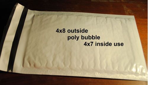 39 count 4x8 (4x7) #000  POLY BUBBLE MAILERS ENVELOPES BAGS SHIPPING SELF SEAL
