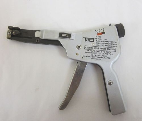 Thomas &amp; betts t&amp;b ty-rap cable tie tool, excellent used condition for sale
