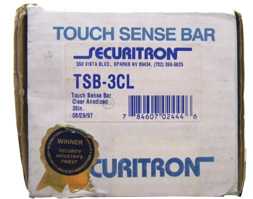 NEW Securitron TSB-CL Touch Sense Bar 36&#034; Clear Anodized TSB-3CL Exit Push Bar
