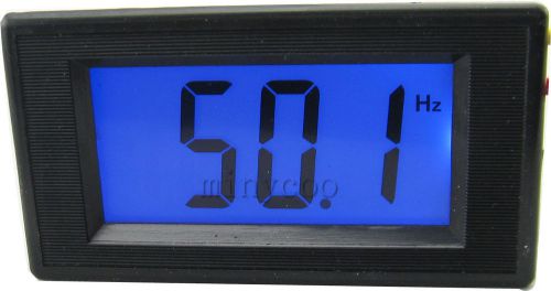 AC 150-450V 10-199.9Hz Blue LCD digital frequency meter cymometer freq display