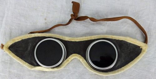 Steampunk Cloth and Metal Welding Goggles Antique Colored Lenes Motorcycle