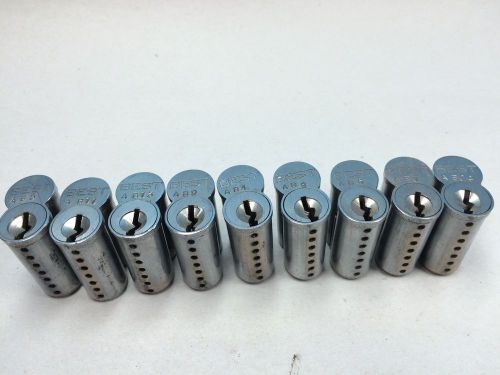 Best Original SFIC 7-pin Cylinders &#034;A&#034; Keyway 26D Finish No Keys.  Set of 9