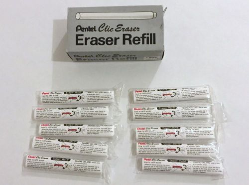 Pentel Click Eraser Refills, 10 Packs Of 2  (0023)