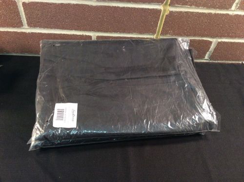 Linen Table Cloth 8ft Polyester Fitted Black Table Cloth 2 qty * NEW *