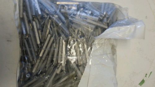 Bag of 500  .25&#034;  by 1.25 &#034;   6-32 threaded aluminum standoffs for sale
