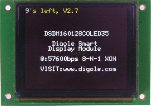 1.8&#034; 160x128 Digole Smart Display Module Bootloader+Graphic API 262K Color OLED