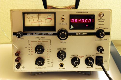 RYCOM INSTRUMENTS 6021A SELECTIVE LEVEL METER xlnt!!