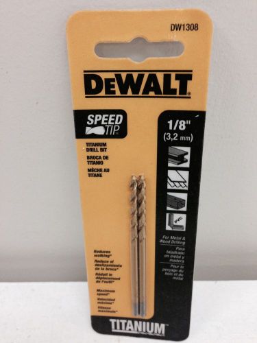 CD Dewalt 1/8In Titanium Drill Bit DW1308
