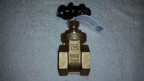 Magnus 1 1/2&#034; threaded brass irrigation gate valve with non rising stem 200 wog for sale