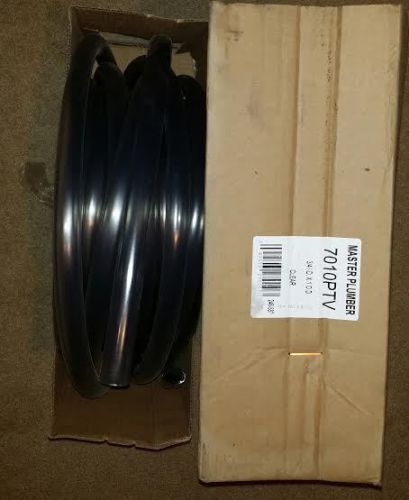MASTER PLUMBER Clear Vinyl PVC Tubing 3/4&#034; ID x 1&#034; OD x 50&#039; 1/8 WALL 70F-135PSI