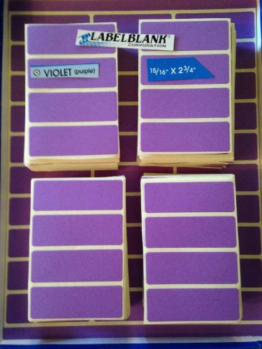 500 Purple Labels Blank Garage Yardsale Stickers Price Tags 125 Sheets
