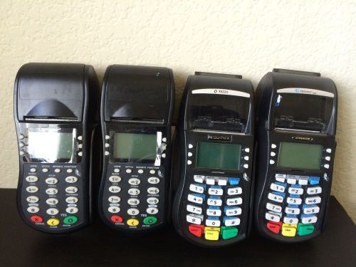 Lot of 4 credit card terminal hypercom/equinox t4220 / t4205  untested - as -is for sale