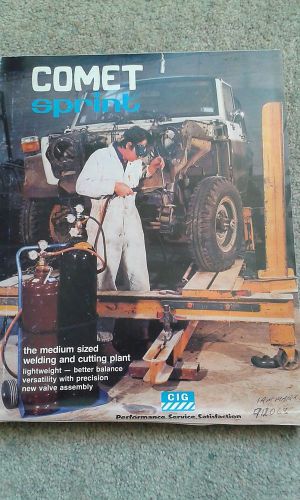 CIG Weld Comet Sprint 1981 sales catalogue 1981