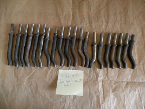 S-shape aviation riveting chisel /die set of 20  !air gun hammer accessories ! for sale
