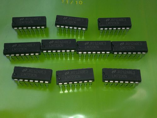 [10 pcs] lm723cn genuine ns adjustable voltage regulator 0.15a , 2v to 37v dip14 for sale