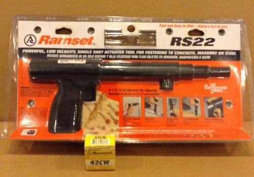 Ramset RS22 Single Shot Powder Activated (New in Box) w/ 1 box of 100 loads