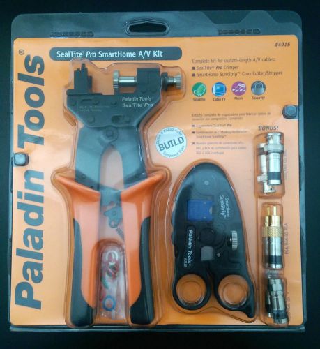 New paladin tools sealtite pro crimper, surestrip, cables digital &amp; audio 4915 for sale