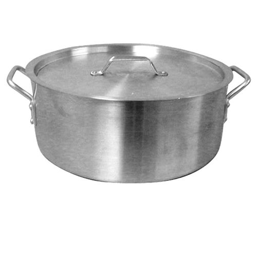 1 set thunder group 35 qt nsf aluminum brazier pot w/ lid 6 mm thick extra heavy for sale