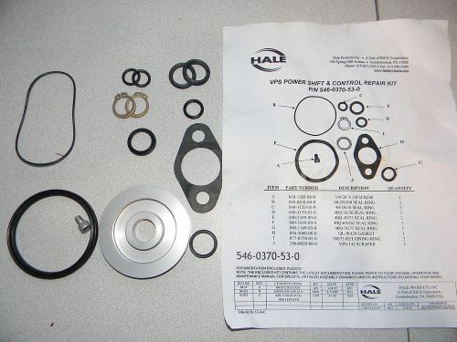 Hale VPS Repair Kit 546-0370-53-0 &amp; NEW Piston HAL-546-0370-53-0 Control Valve