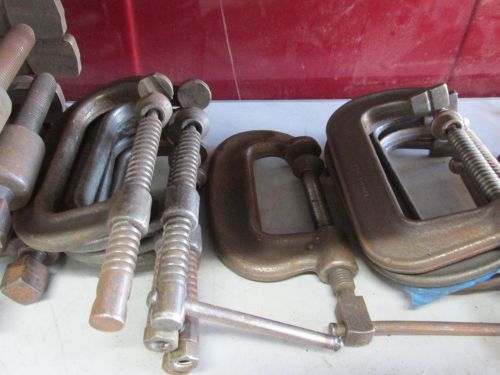 Lot of (8) heavy duty clamps 5&#034; 4x armstrong 5404, federal 104 williams hughes for sale