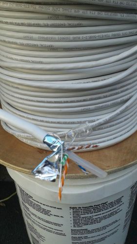 cat6 cable 100+ft shielded bulk off-white or red