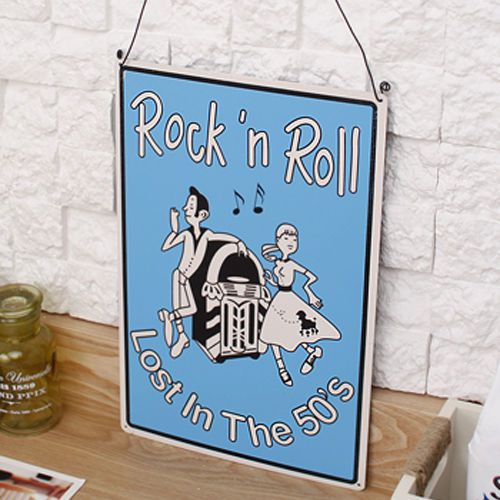 Rock&#039;n Roll rock n roll rock &#034;n&#034; roll metal sign rock n roll sign vintage