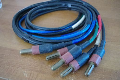 1 set of  carolprene welding cables  / 3 phase   5 wire   600v   awg 4 /  copper for sale