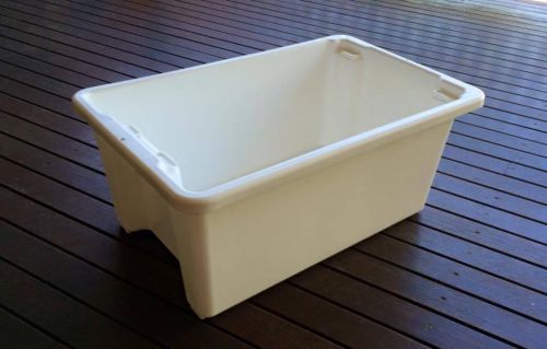 52lt stack/mixing tub 65 x 41 x 27cm deep - butcher, chef, sausage making. for sale