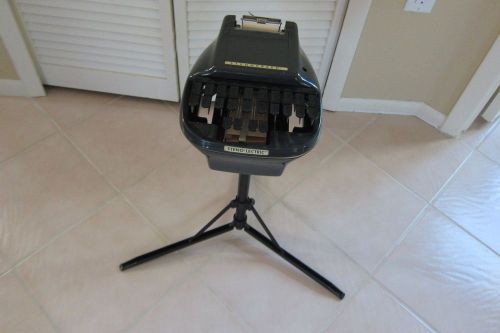 Vintage stenograph courtroom reporter shorthand machine w/tripod for sale