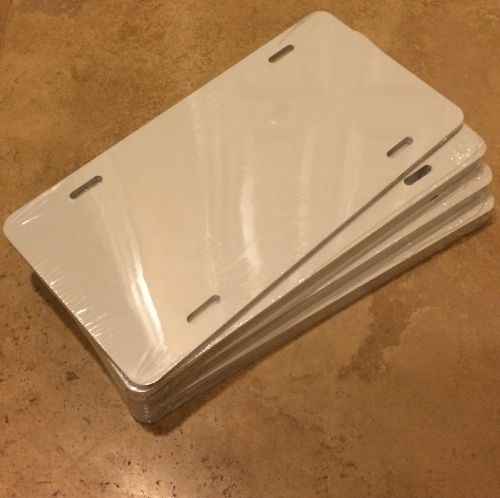 Lot of 100 dye sublimation aluminum auto license plate blanks .025 for sale