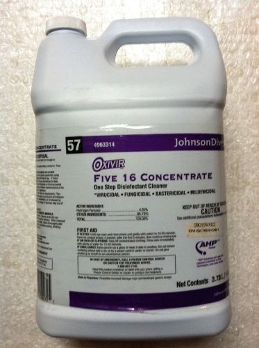 Oxivir Five 16 Concentrate, One Step Disinfectant Cleaner. 1 US Gallon