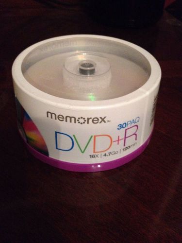 Memorex DVD-R 30 Pack Sealed On Spindle