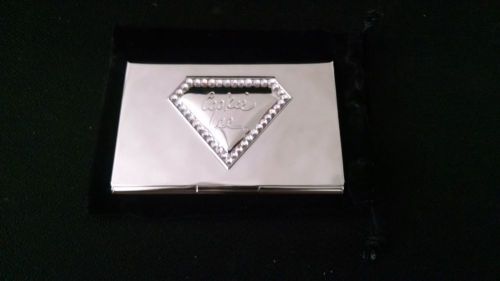 Cookie Lee Business Card Holder - Silvertone NEW Consultant Supplies
