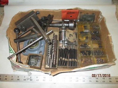 MACHINIST TOOLS LATHE MILL Machinist Lot of Cutters Reamers Cutters Parts Etc