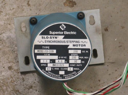 Superior electric dc stepping synchronous motor 200 ozin 3v 4a 200 steps/rev cnc for sale