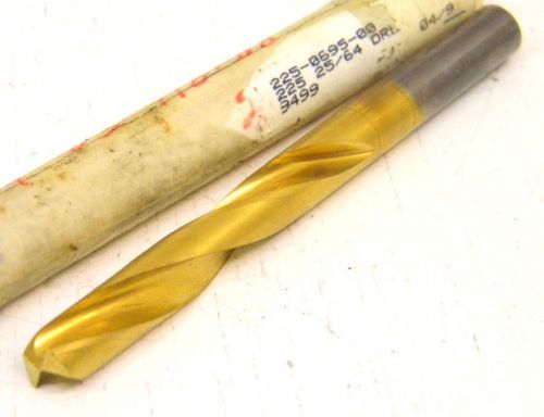 New surplus solid carbide 25/64&#034; straight shank twist drill for sale