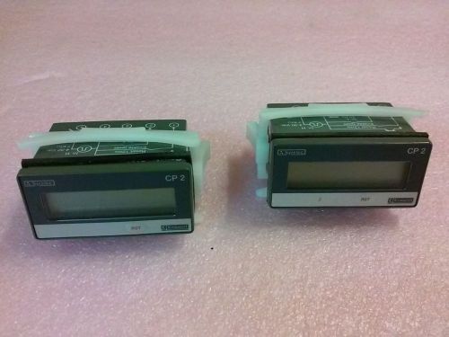 Lot of 2 CROUZET Syrelec CP2 Series 2108 Counter