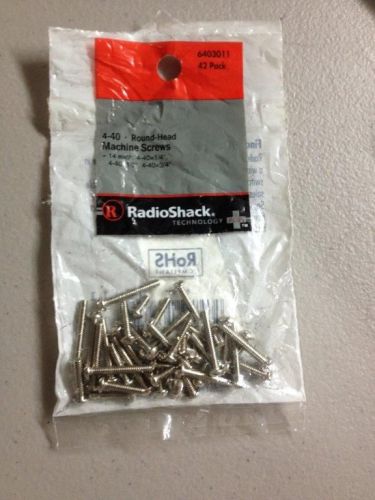 Radioshack® 4-40 round-head machine screws (42-pack) for sale