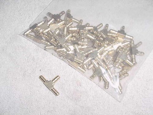 NEW BAG OF (50) PARKER SOLID BRASS PNEUMATIC 1/4&#034; POLY T FITTINGS *FREE SHIP USA